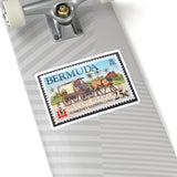 Horse and Carriage Bermuda Stamp Sticker