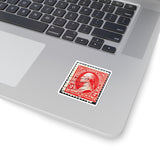 Red Two Cents Stamp Sticker
