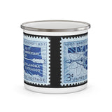 Oklahoma State Stamp Enamel Mug