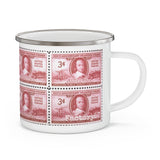 Fire Fighter 1948 Stamp Enamel Mug