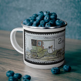 Car 1905 Stamp Enamel Mug