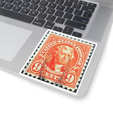 Jefferson Orange Stamp Sticker
