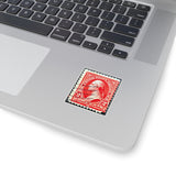 Red Two Cents Stamp Sticker