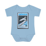 Space Shuttle Stamp Baby Onesie