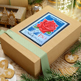 Red Rose Stamp Sticker