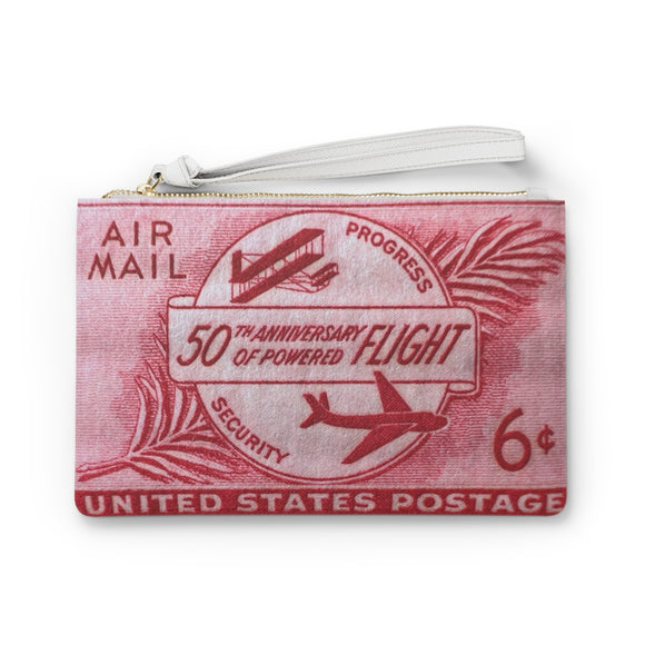 Air Mail Flight Clutch Bag