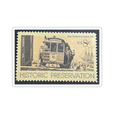 San Francisco Cable Car 1971 Stamp Sticker