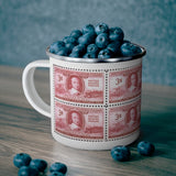 Fire Fighter 1948 Stamp Enamel Mug