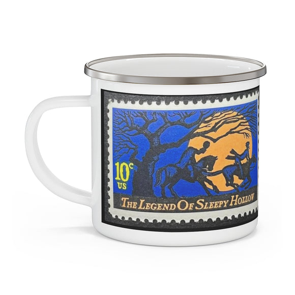 Legend of Sleepy Hollow Stamp Enamel Mug