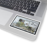 Vintage Car Stamp Sticker