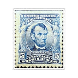 Lincoln Blue Stamp Sticker