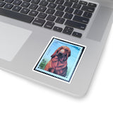 Blood Hound Dog Stamp Sticker