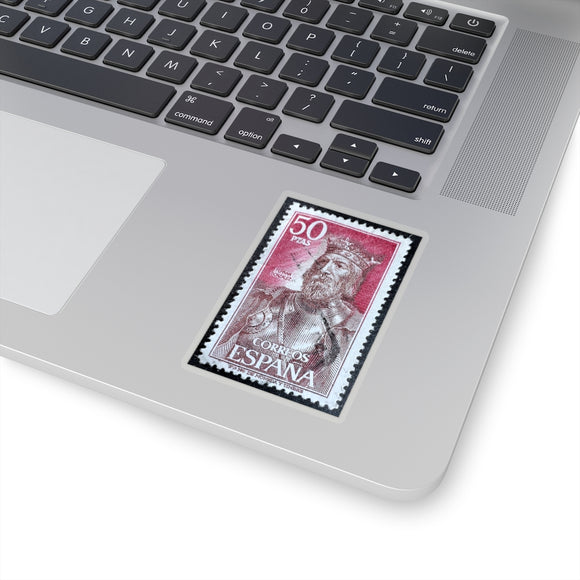 King Spain Stamp Sticker