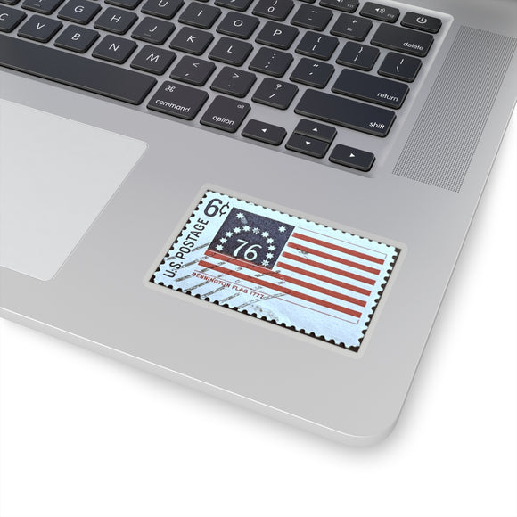 Bennington Flag Stamp Sticker