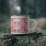 Fire Fighter 1948 Stamp Enamel Mug