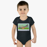 Haida Canoe Stamp Baby Onesie