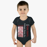 Fire Dept., Fire Fighter 1948 Postage Stamp - Infant Baby Rib Bodysuit 0M - 24Mo