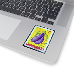 Eggplant Vegetable Stamp Sticker