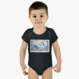 Windmill Stamp Baby Onesie