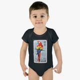 Parrot Bird Stamp Baby Onesie