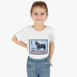 Shire Horse Stamp Baby Onesie