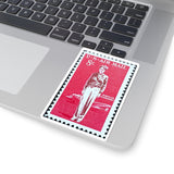 Amelia Earhart Stamp Sticker