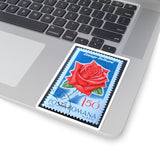 Red Rose Stamp Sticker