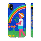 Rainbow Flower Tough Phone Case