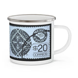 Patterm Stamp Enamel Mug