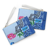Skeleton Rose Clutch Bag