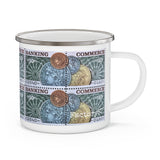 Banking & Money Stamp Enamel Mug