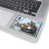 Fishing Boat Stamp Sticker