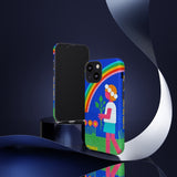 Rainbow Flower Tough Phone Case
