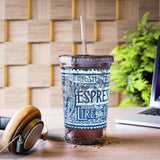 Espresso Blue Stamp Acrylic Cup
