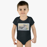 Pelican Stamp Baby Onesie