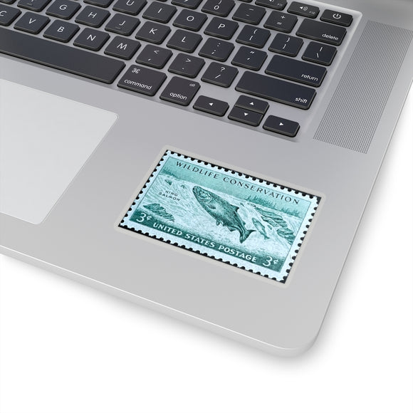 Salmon Stamp Sticker