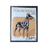 Doberman Dog Stamp Sticker
