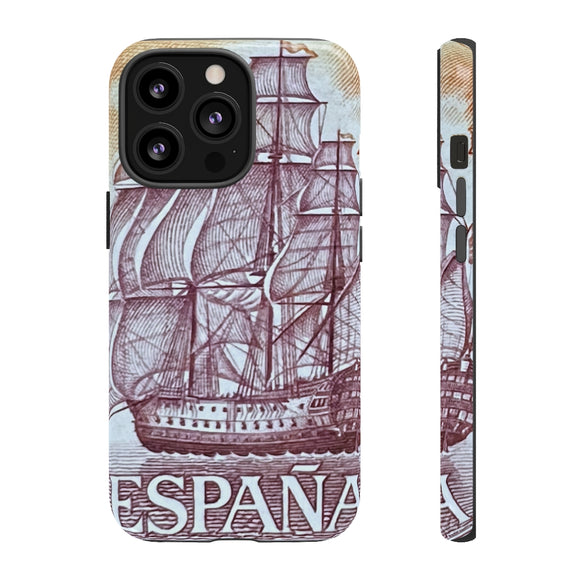 Spain Ship Tough Phone Case