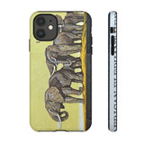 Elephant Herd Tough Phone Case