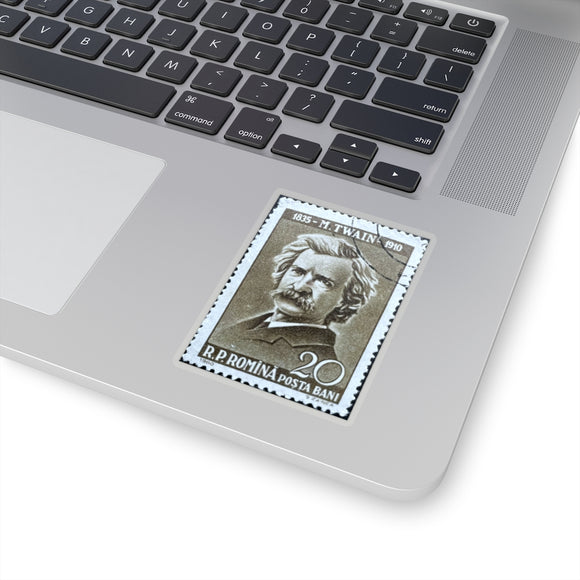Mark Twain Stamp Sticker