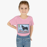 Shire Horse Stamp Baby Onesie