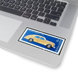 Yellow Car Stamp Sticker