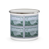 White House 1950 Stamp Enamel Mug