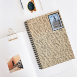 French Hotel Stamp Spiral Notebook