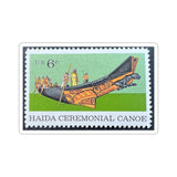 Haida Canoe Stamp Sticker
