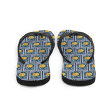 Yellow Rose Flower Flip Flops