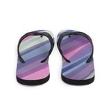 Purple Watercolor Print Flip Flops