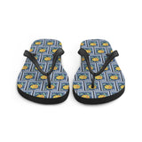 Yellow Rose Flower Flip Flops