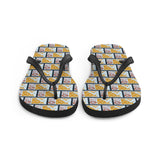Honey Comb Bee Flip Flops