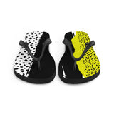 Freckled Gold And Black Print Flip-Flops